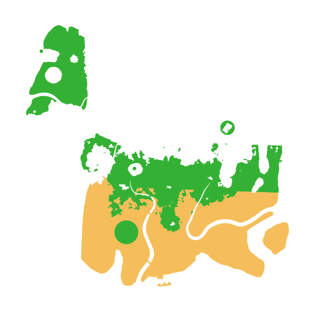 Biome Rust Map: Procedural Map, Size: 3500, Seed: 89844394