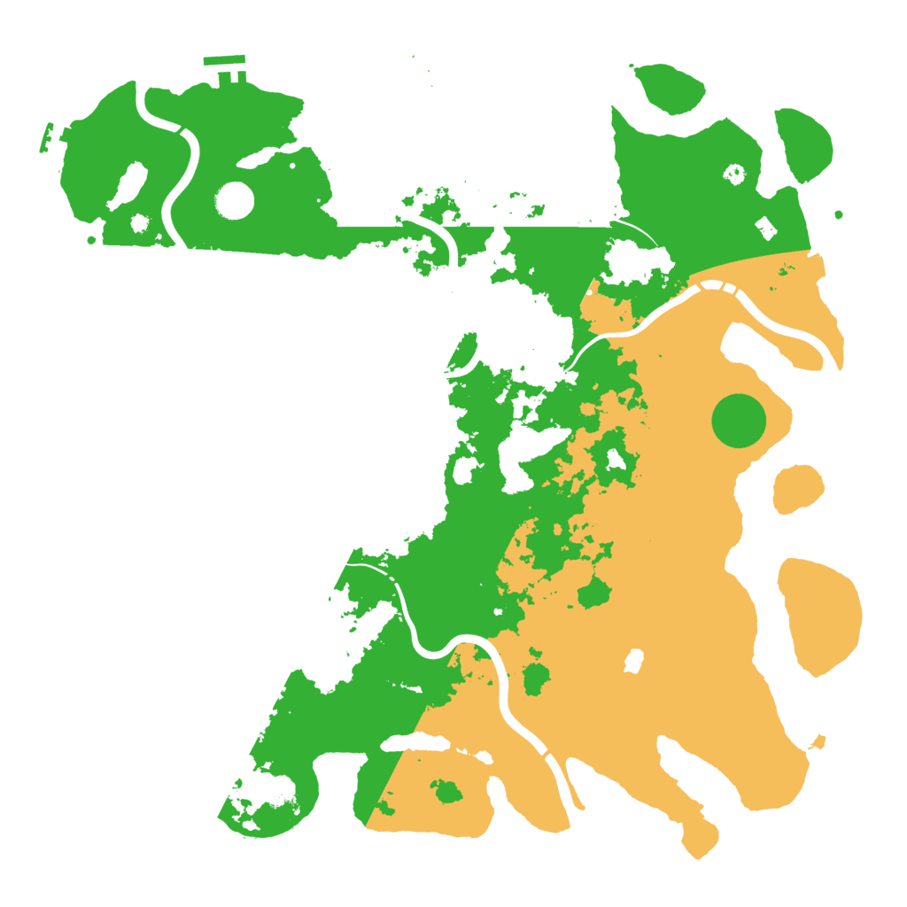 Biome Rust Map: Procedural Map, Size: 4400, Seed: 53070598