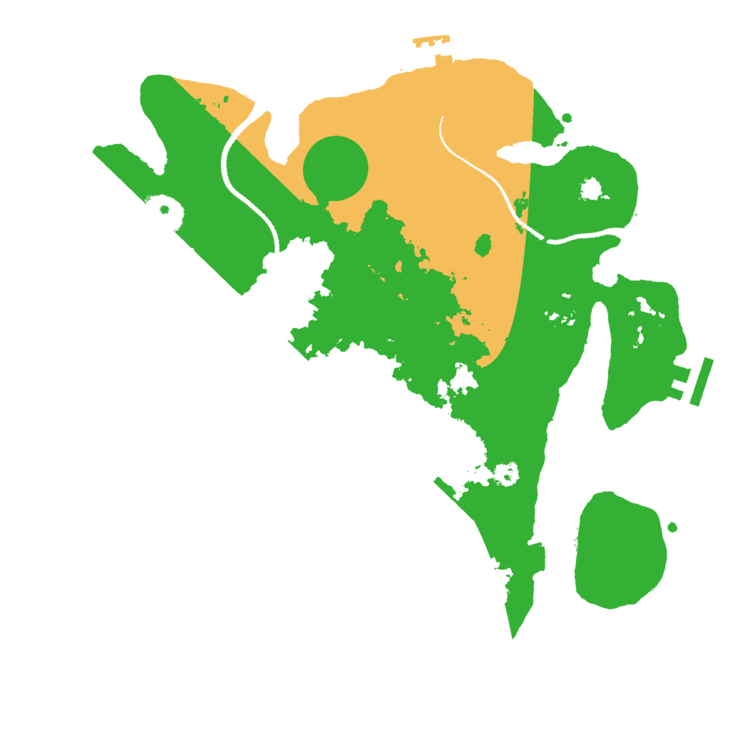 Biome Rust Map: Procedural Map, Size: 3000, Seed: 31378