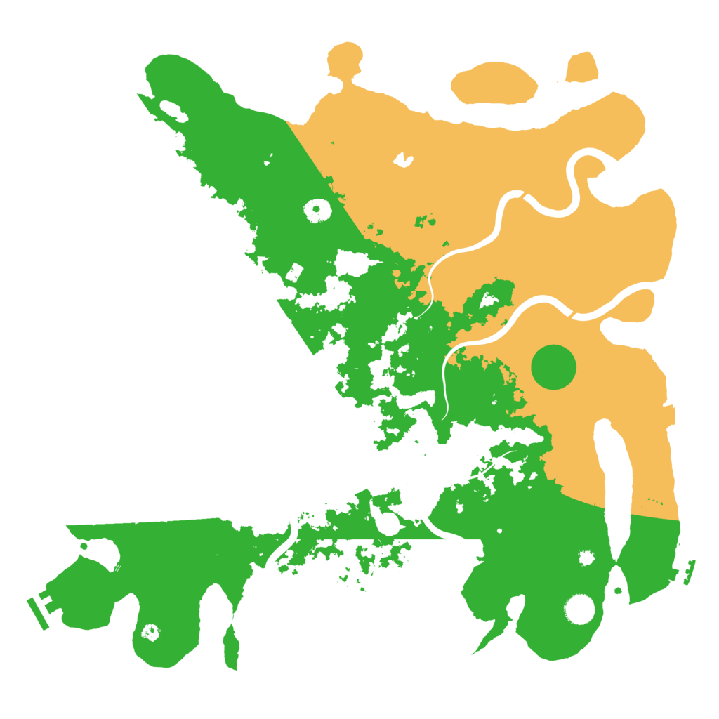 Biome Rust Map: Procedural Map, Size: 4200, Seed: 988229707