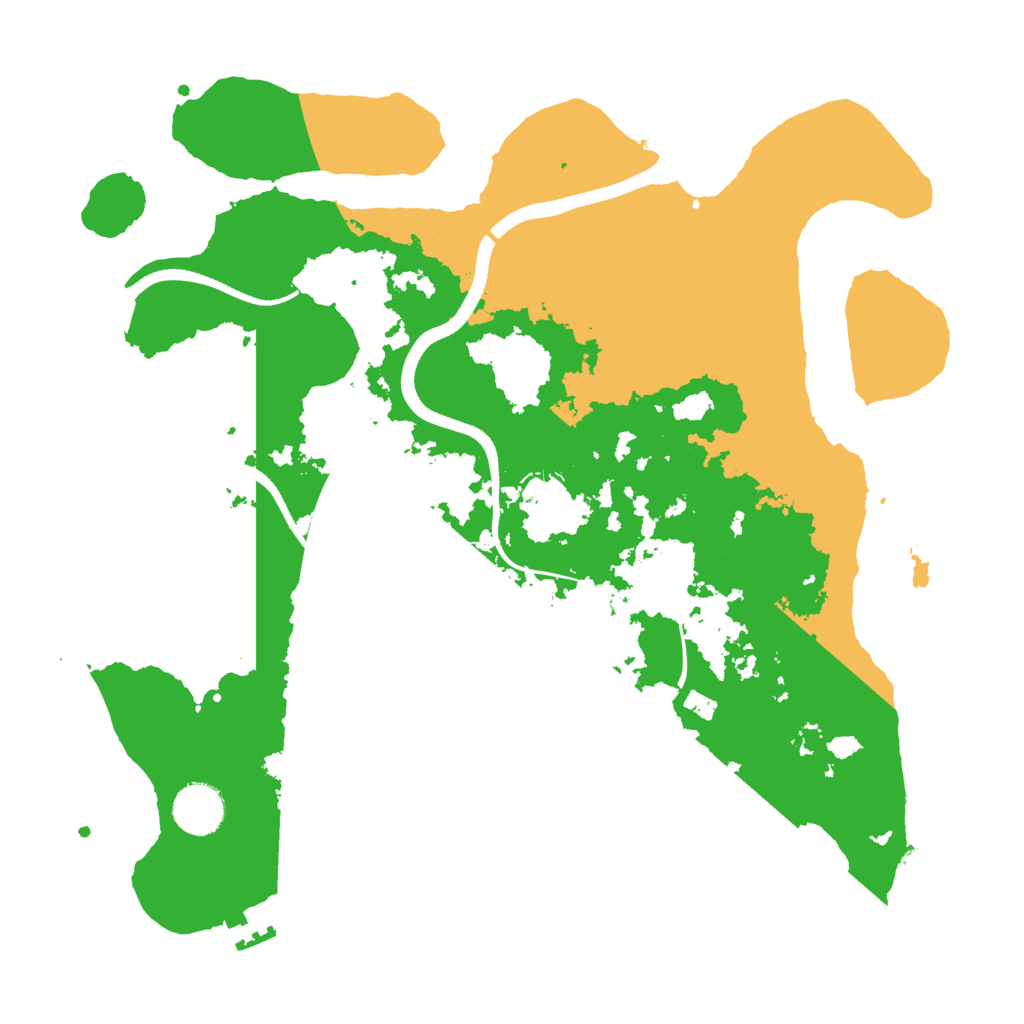 Biome Rust Map: Procedural Map, Size: 3500, Seed: 98587661