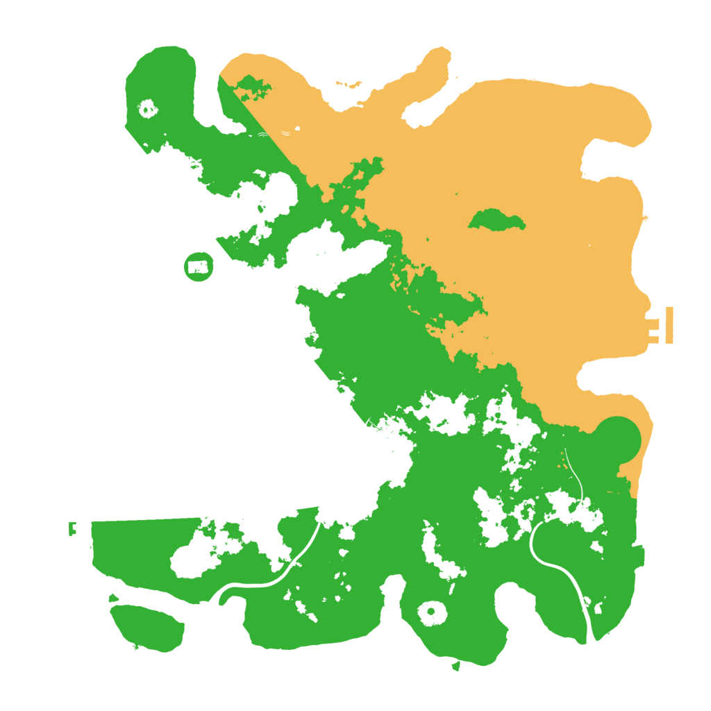 Biome Rust Map: Procedural Map, Size: 3900, Seed: 50858427
