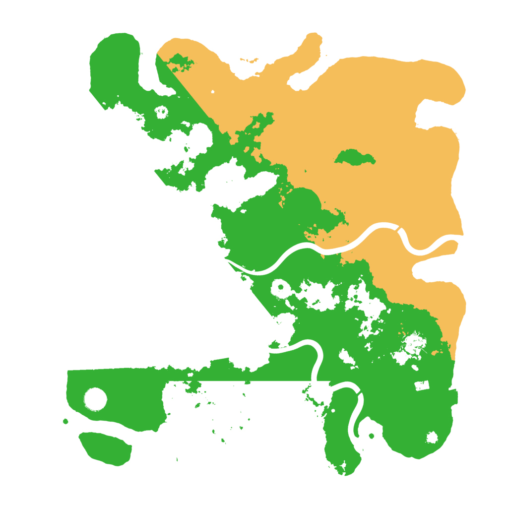 Biome Rust Map: Procedural Map, Size: 3900, Seed: 50858427