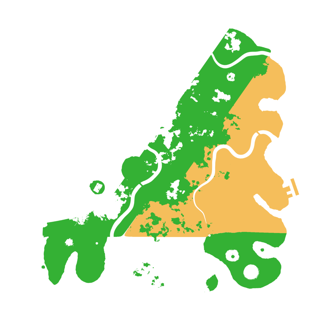 Biome Rust Map: Procedural Map, Size: 3700, Seed: 74731185