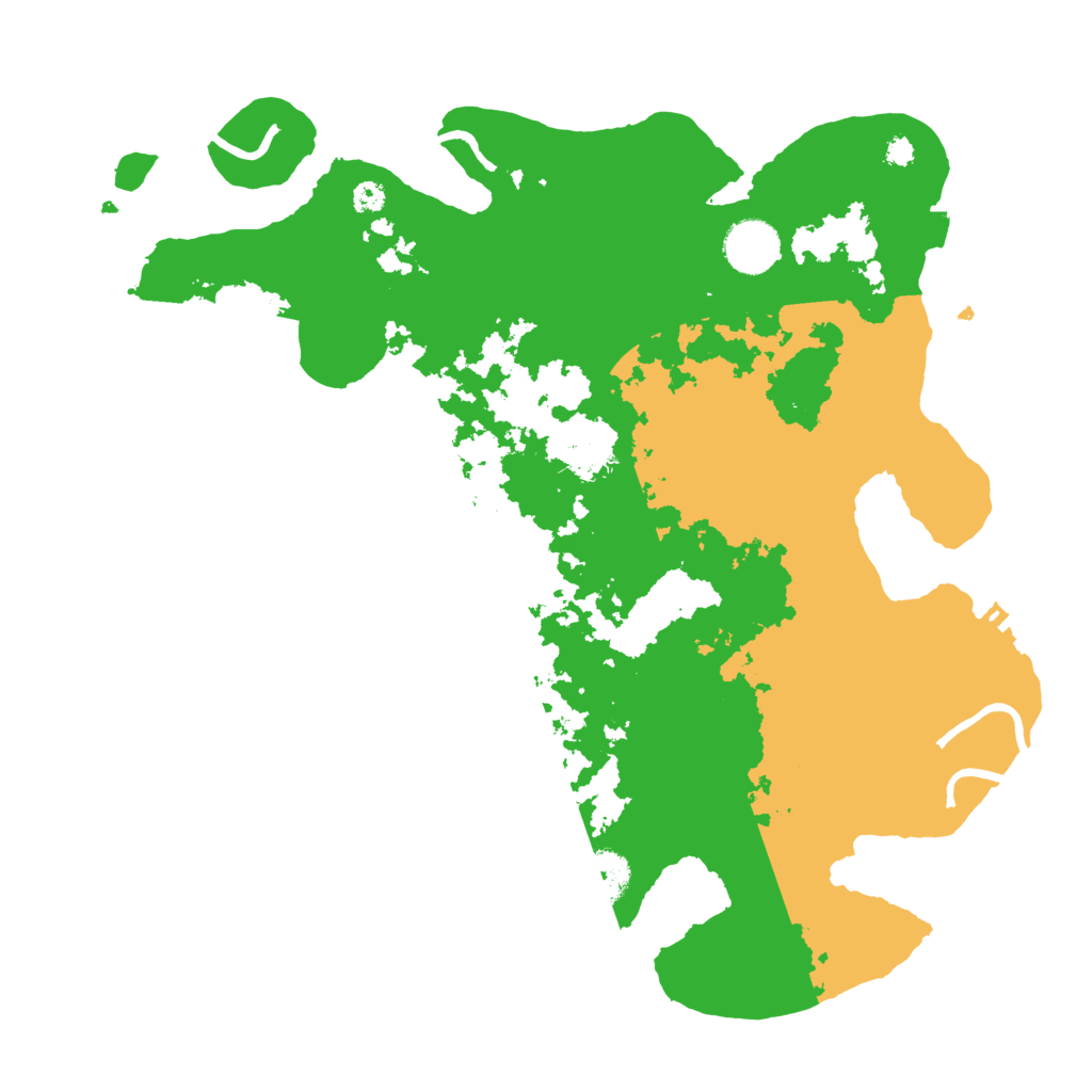 Biome Rust Map: Procedural Map, Size: 3500, Seed: 45198261