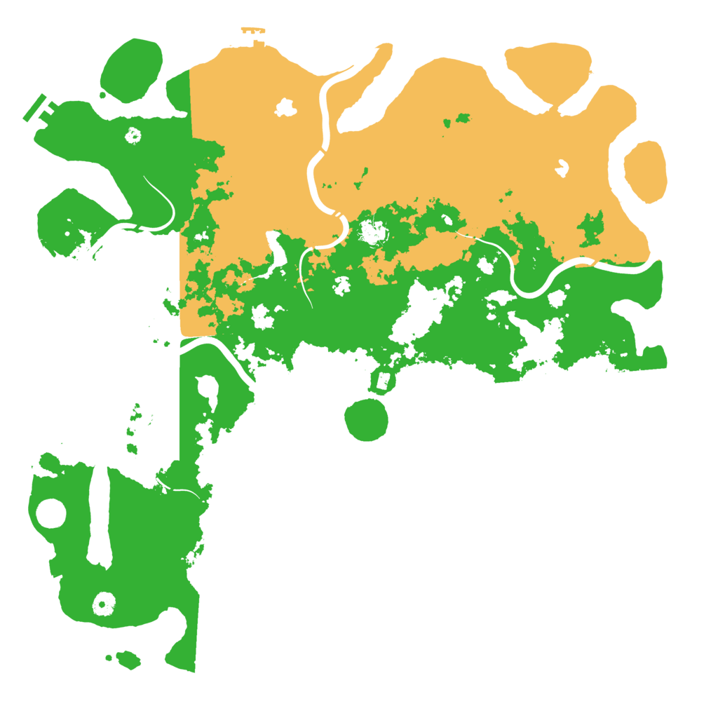Biome Rust Map: Procedural Map, Size: 4550, Seed: 1745098409