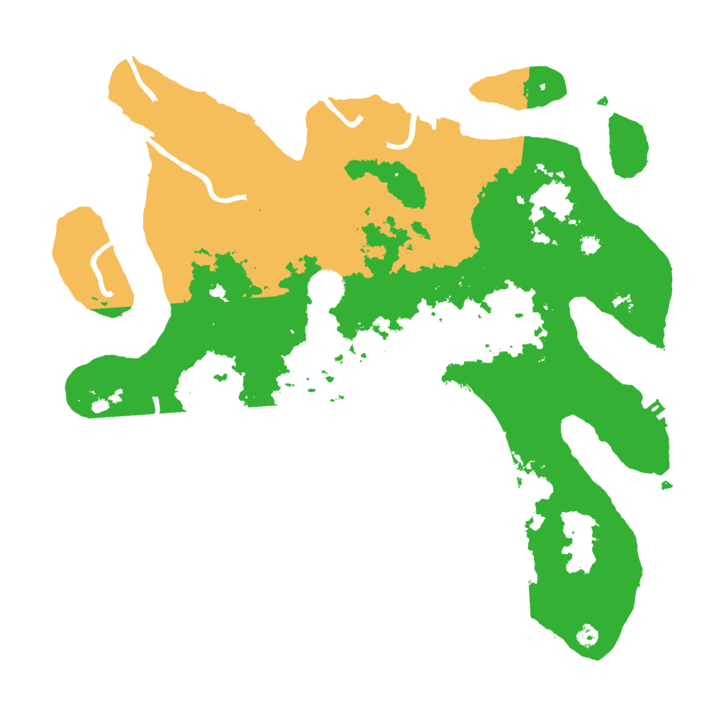 Biome Rust Map: Procedural Map, Size: 3500, Seed: 88146706