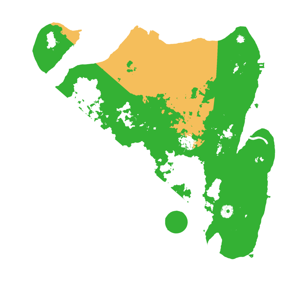 Biome Rust Map: Procedural Map, Size: 3500, Seed: 12166682