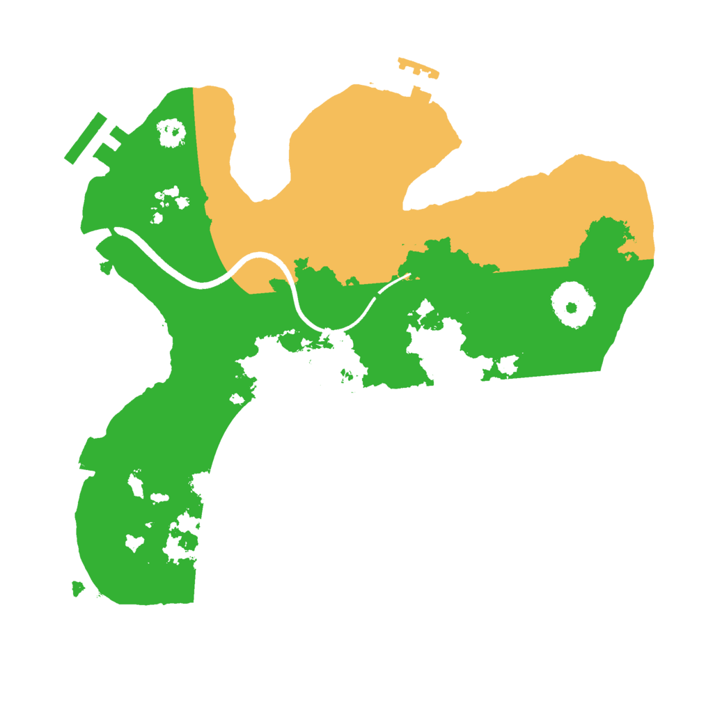 Biome Rust Map: Procedural Map, Size: 2500, Seed: 5634108