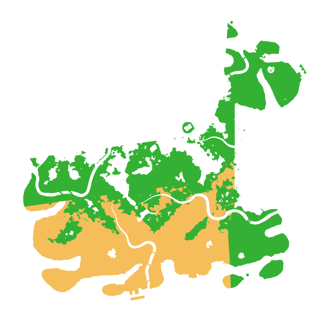 Biome Rust Map: Procedural Map, Size: 4500, Seed: 529077594
