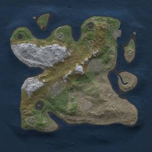 Thumbnail Rust Map: Procedural Map, Size: 2500, Seed: 788354781, 8 Monuments