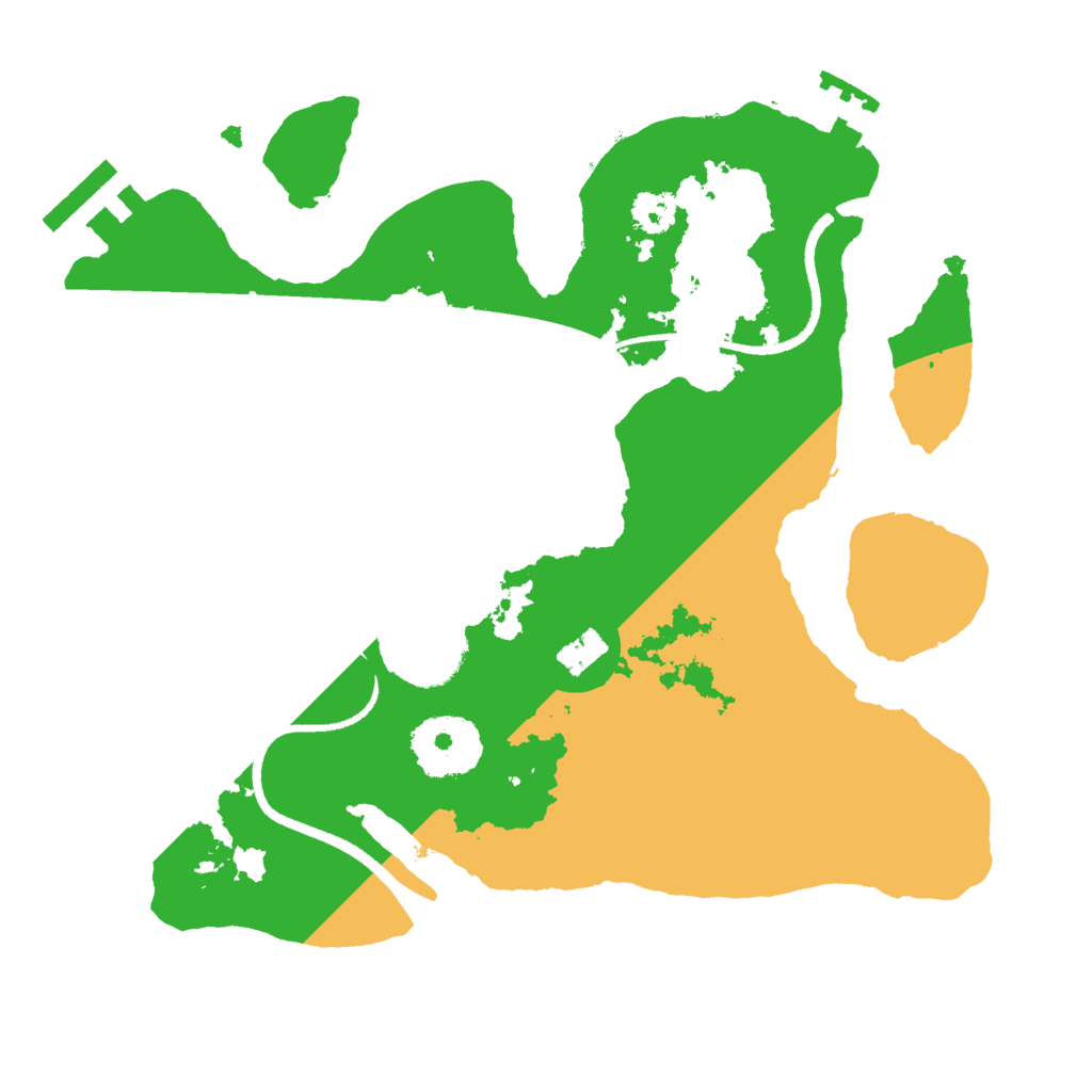 Biome Rust Map: Procedural Map, Size: 2500, Seed: 788354781