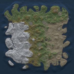 Thumbnail Rust Map: Procedural Map, Size: 4550, Seed: 1665777755, 19 Monuments