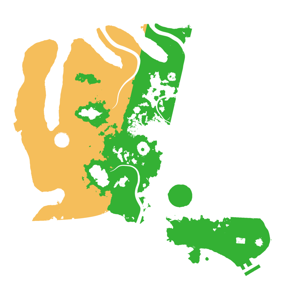 Biome Rust Map: Procedural Map, Size: 3500, Seed: 343423223