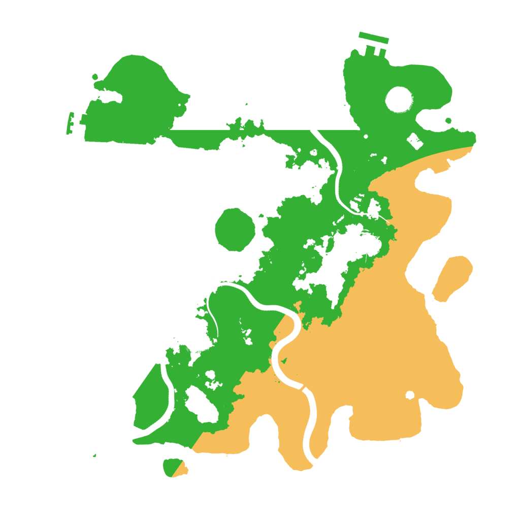 Biome Rust Map: Procedural Map, Size: 3500, Seed: 1759042370
