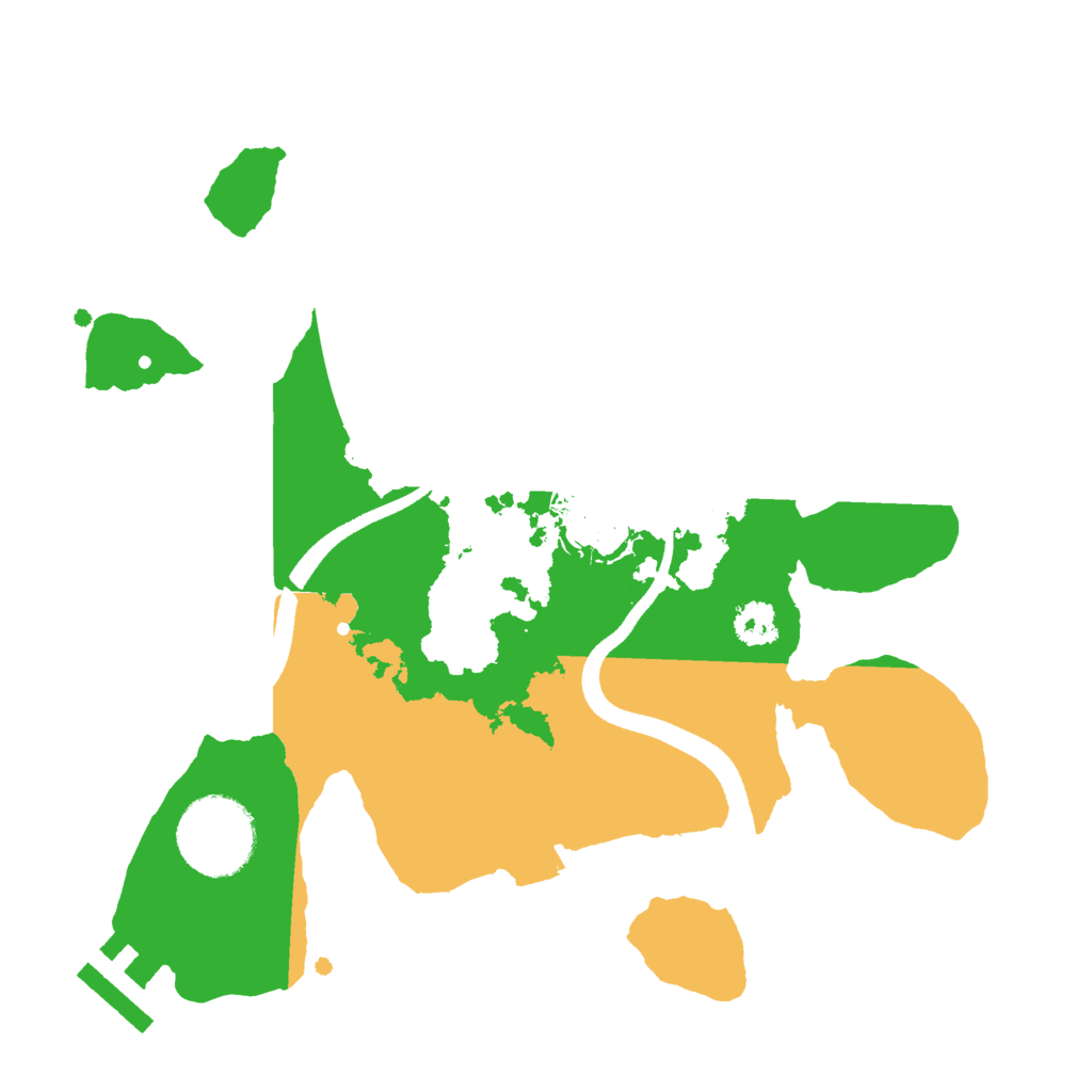 Biome Rust Map: Procedural Map, Size: 2500, Seed: 555985634