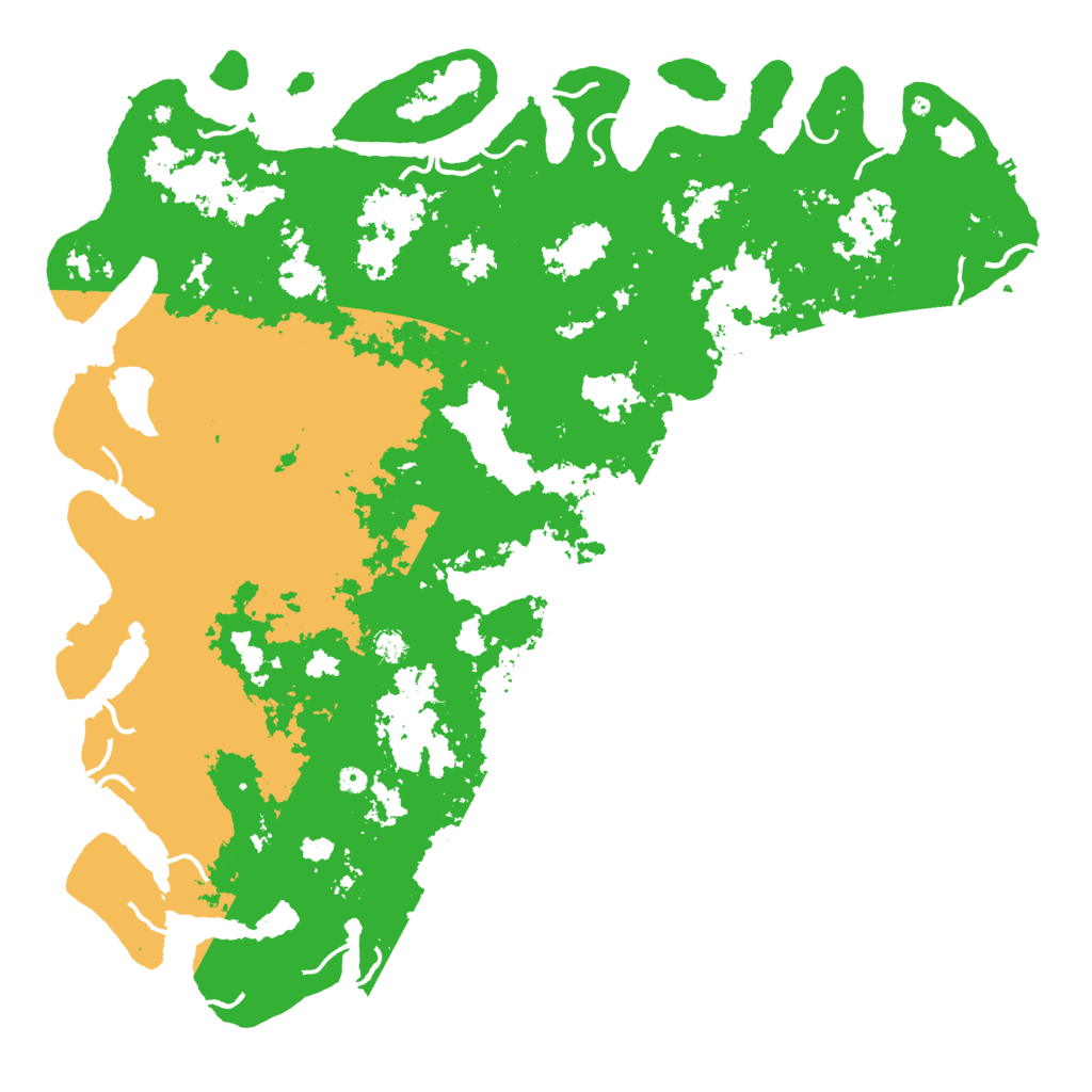 Biome Rust Map: Procedural Map, Size: 6000, Seed: 30776627