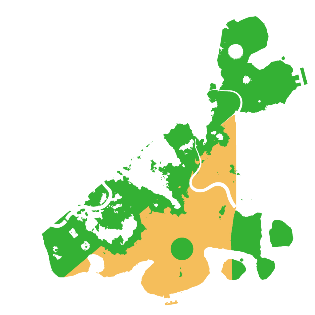 Biome Rust Map: Procedural Map, Size: 3700, Seed: 13322395