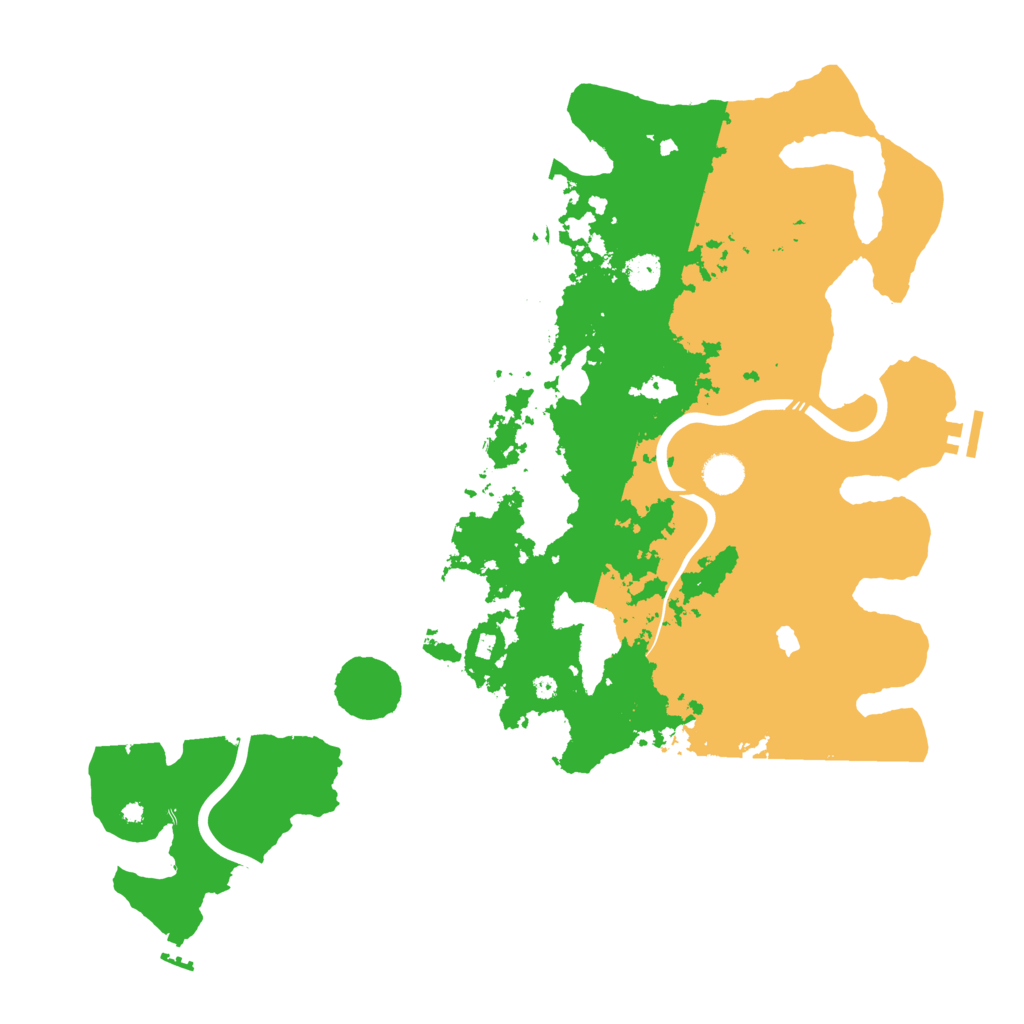 Biome Rust Map: Procedural Map, Size: 4400, Seed: 57333189
