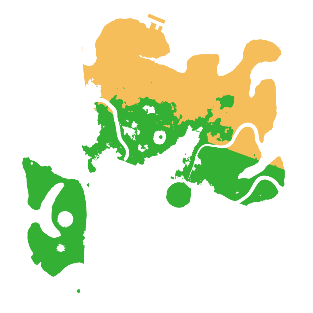 Biome Rust Map: Procedural Map, Size: 3500, Seed: 353001