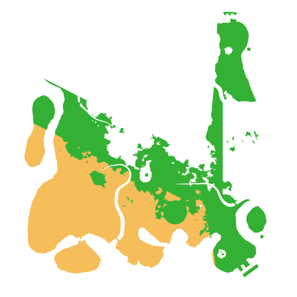 Biome Rust Map: Procedural Map, Size: 3400, Seed: 15668757