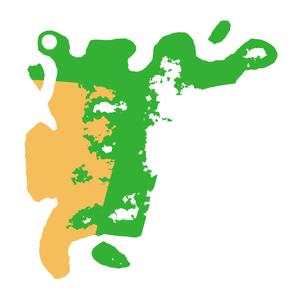 Biome Rust Map: Barren, Size: 3500, Seed: 61433