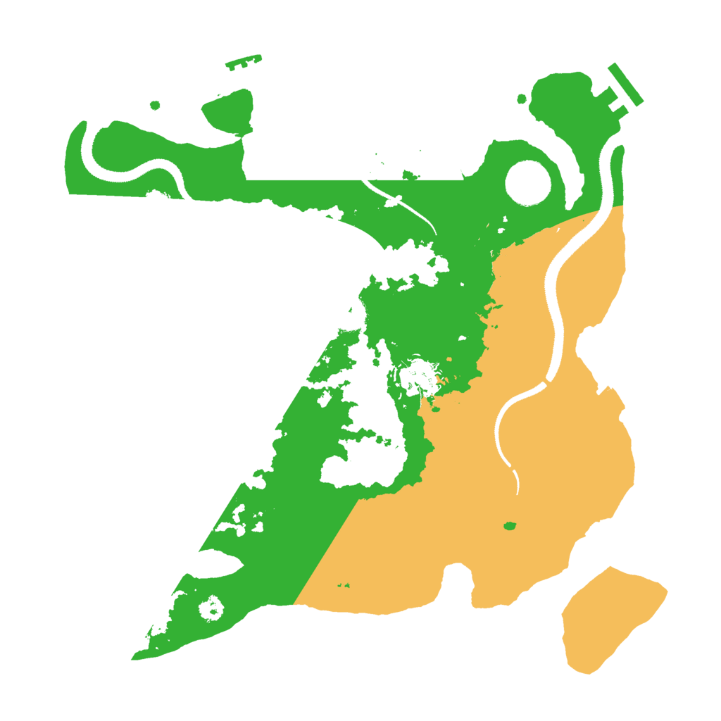 Biome Rust Map: Procedural Map, Size: 3000, Seed: 256066575
