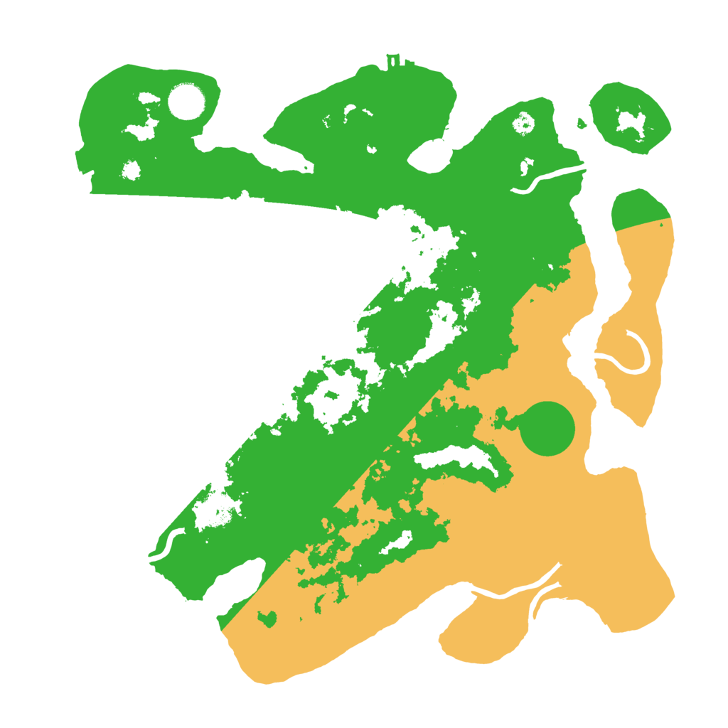 Biome Rust Map: Procedural Map, Size: 3500, Seed: 1866361458