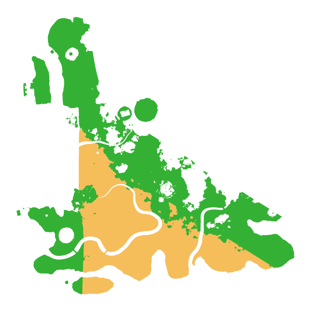 Biome Rust Map: Procedural Map, Size: 3700, Seed: 11407699