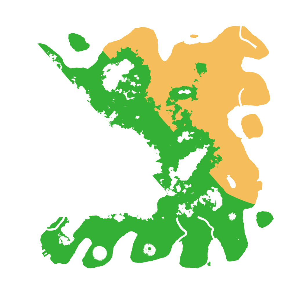 Biome Rust Map: Procedural Map, Size: 3700, Seed: 66056143