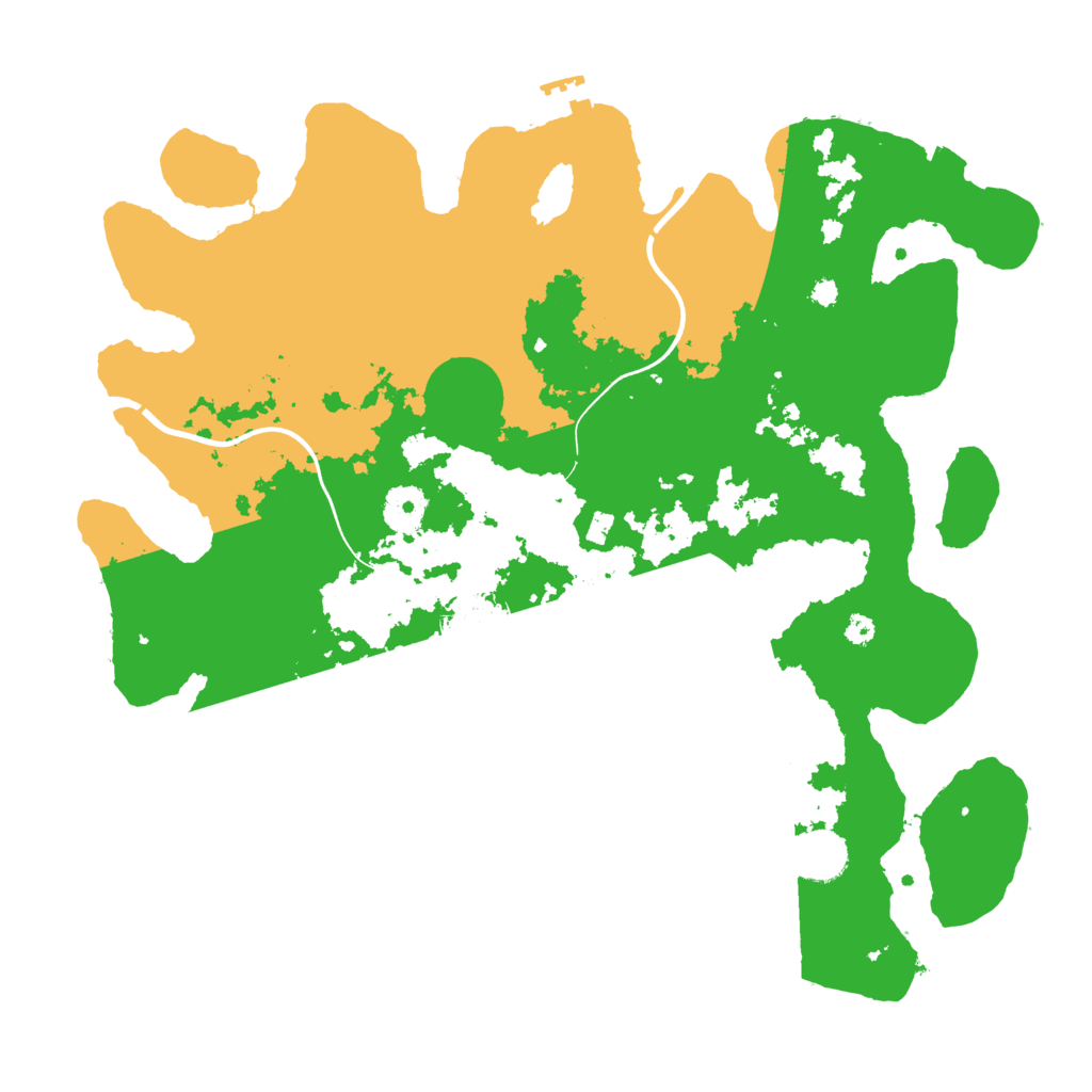 Biome Rust Map: Procedural Map, Size: 3700, Seed: 81383623