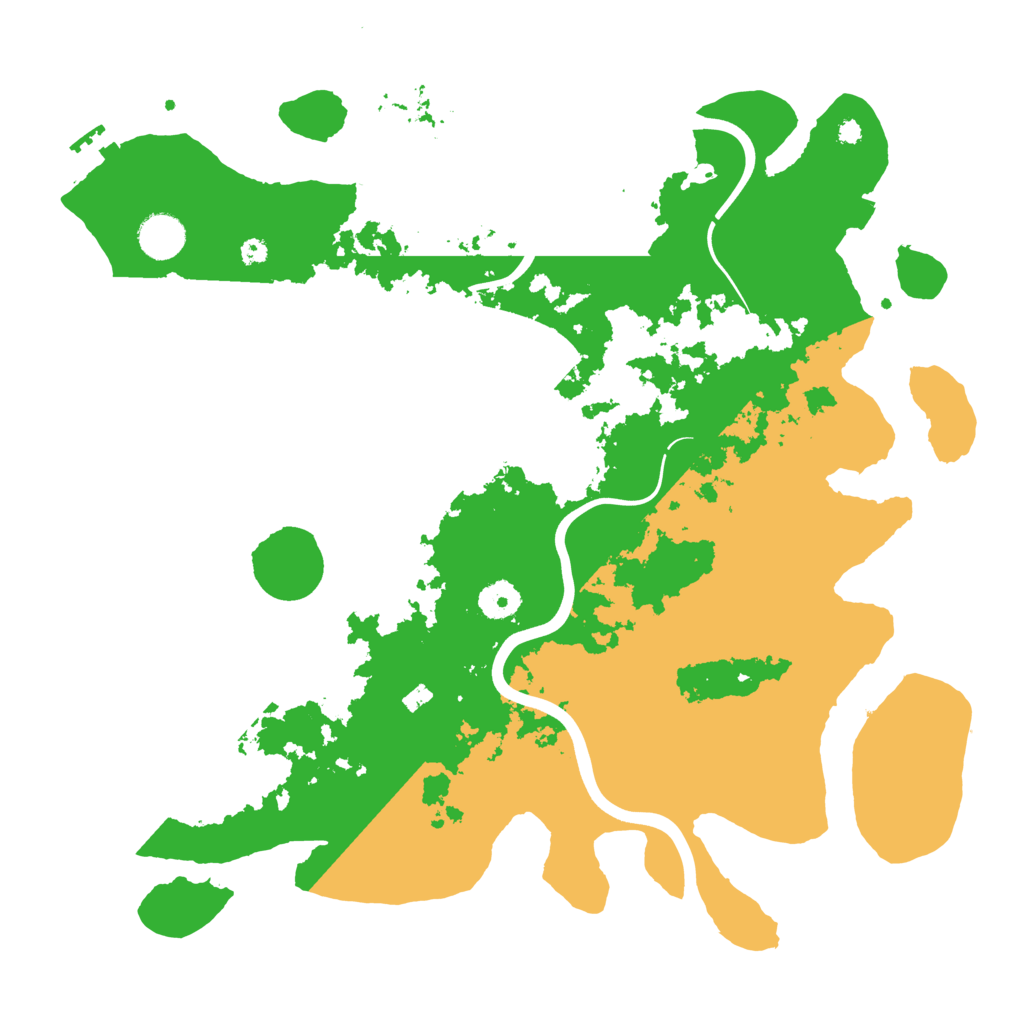 Biome Rust Map: Procedural Map, Size: 3900, Seed: 70414543
