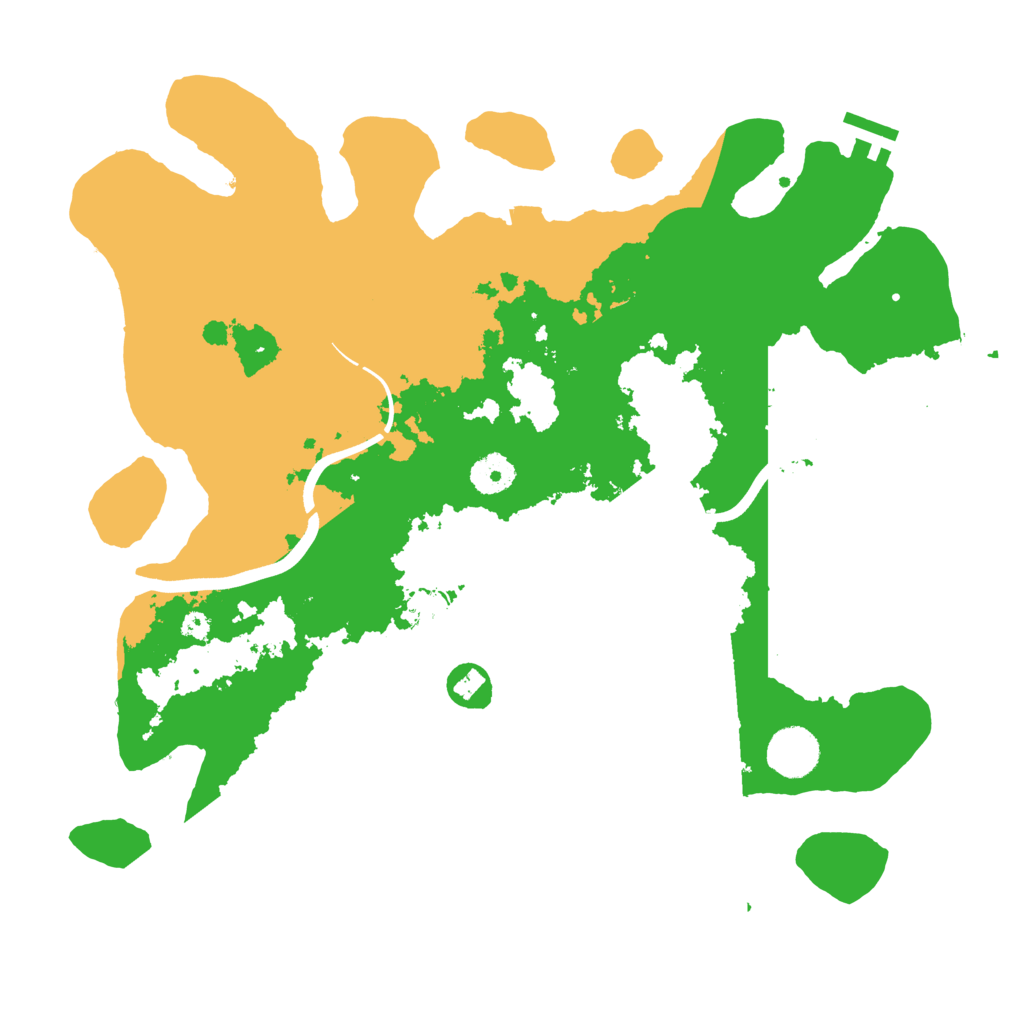 Biome Rust Map: Procedural Map, Size: 3700, Seed: 82283400