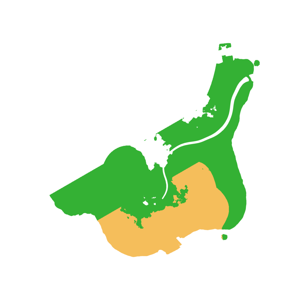 Biome Rust Map: Procedural Map, Size: 2000, Seed: 654894132