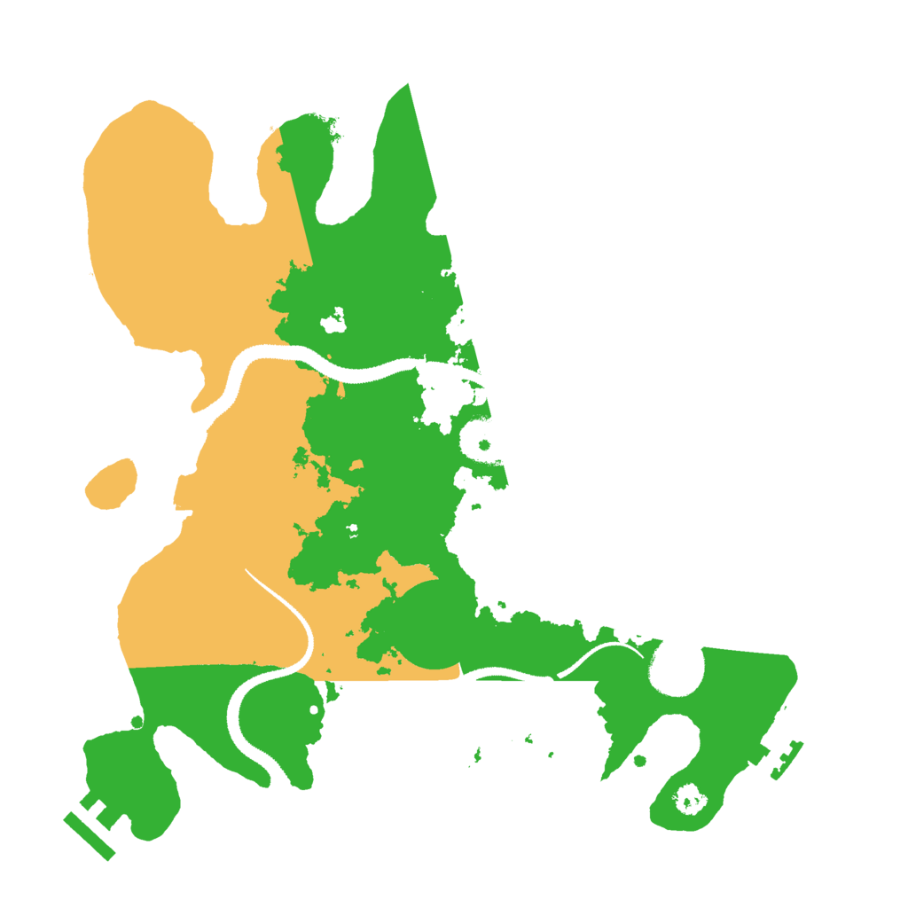 Biome Rust Map: Procedural Map, Size: 3000, Seed: 842243254