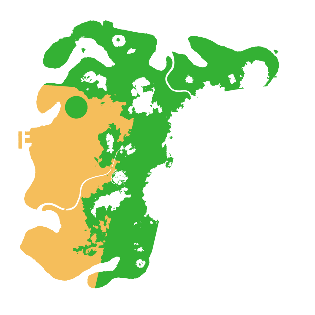 Biome Rust Map: Procedural Map, Size: 3700, Seed: 46144987