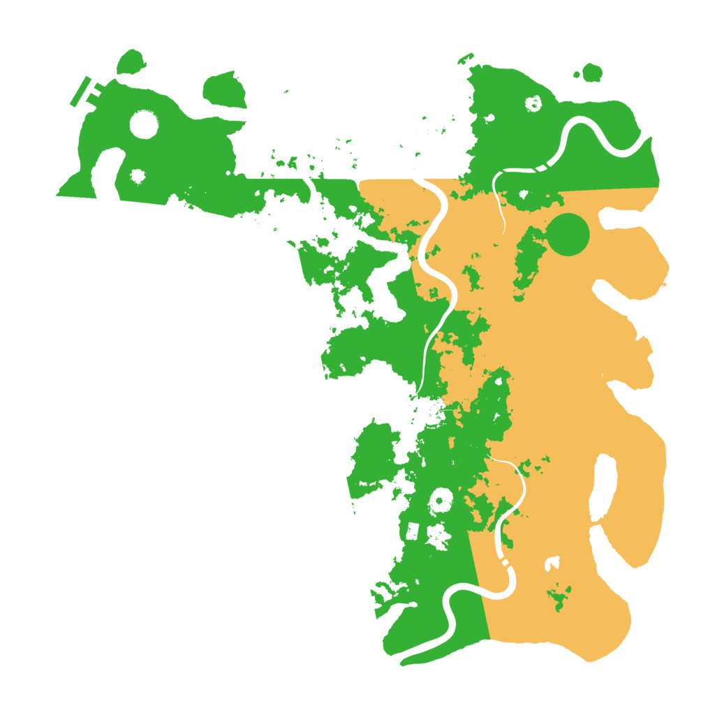 Biome Rust Map: Procedural Map, Size: 4400, Seed: 61478682
