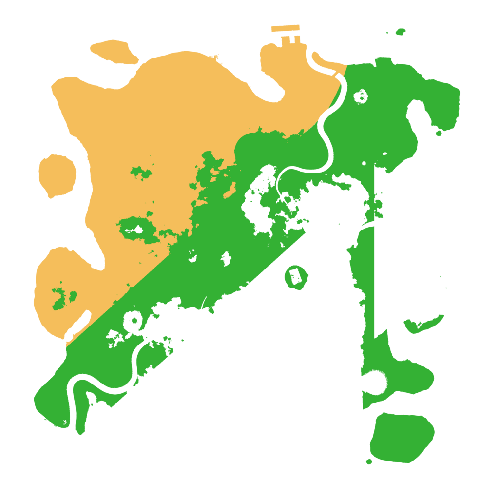 Biome Rust Map: Procedural Map, Size: 3600, Seed: 25307965