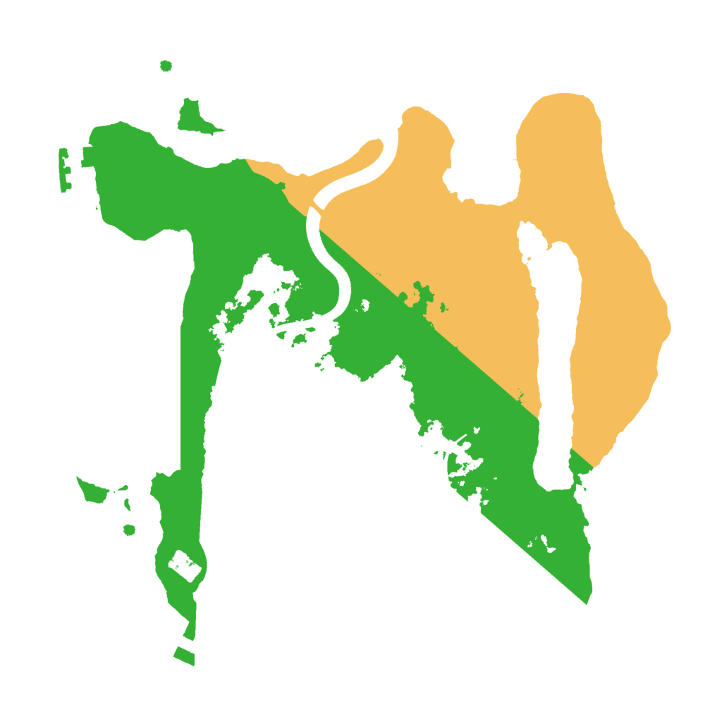 Biome Rust Map: Procedural Map, Size: 2500, Seed: 668052527
