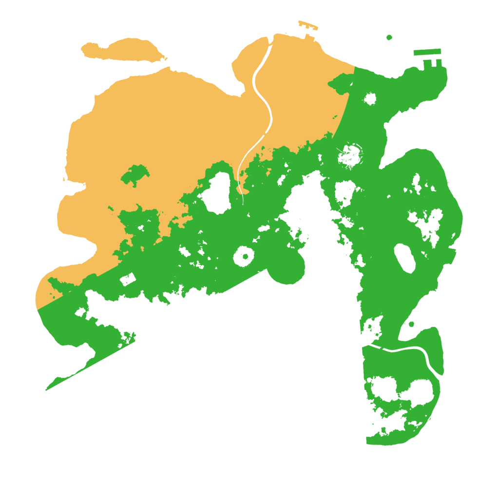 Biome Rust Map: Procedural Map, Size: 3700, Seed: 565040