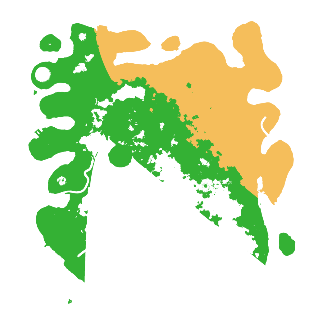 Biome Rust Map: Procedural Map, Size: 3700, Seed: 15028400