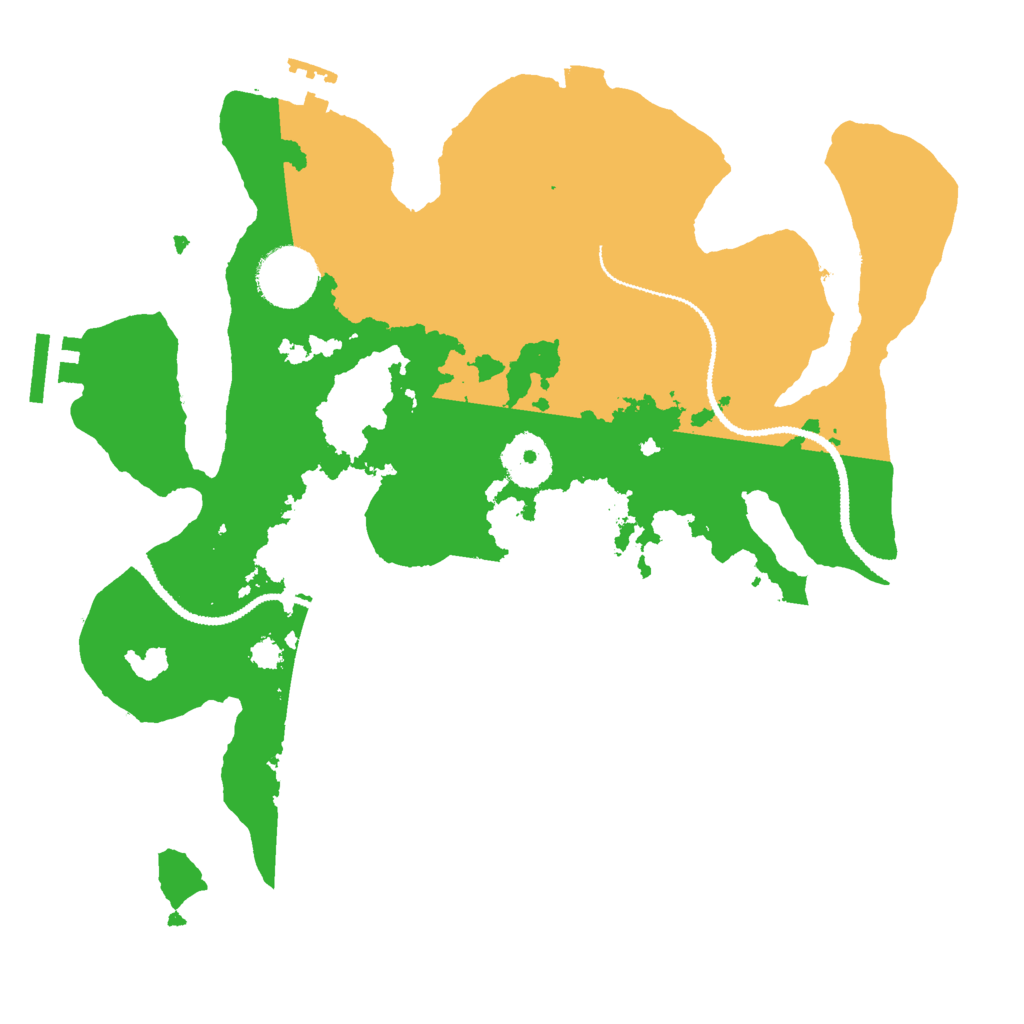 Biome Rust Map: Procedural Map, Size: 3000, Seed: 27265