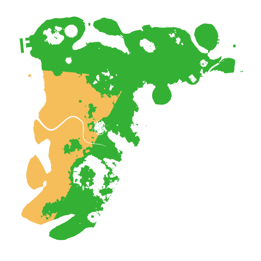 Biome Rust Map: Procedural Map, Size: 3600, Seed: 18746095