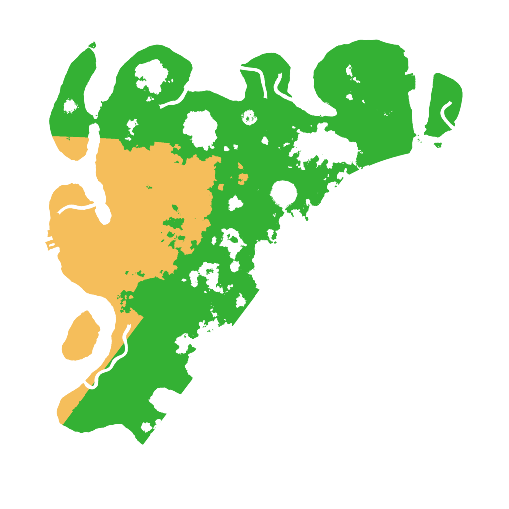 Biome Rust Map: Procedural Map, Size: 3550, Seed: 79178417