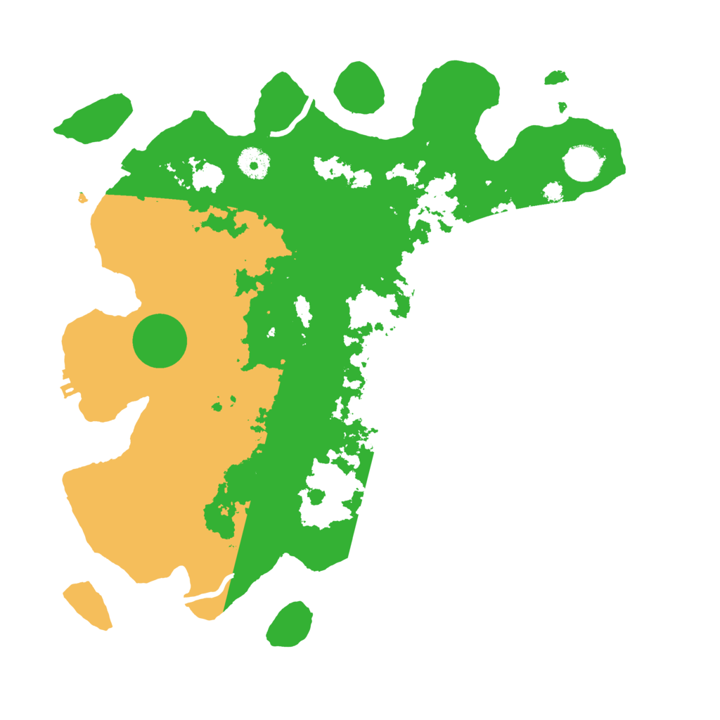 Biome Rust Map: Procedural Map, Size: 3500, Seed: 964617