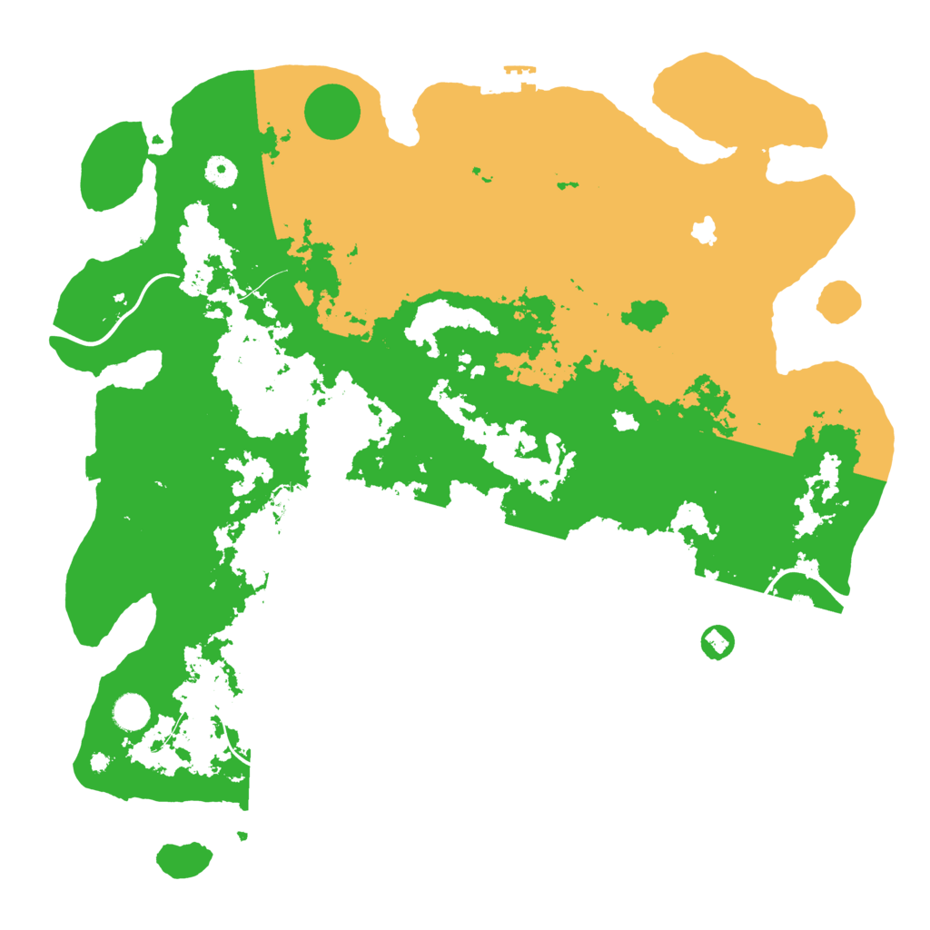 Biome Rust Map: Procedural Map, Size: 4400, Seed: 64195724