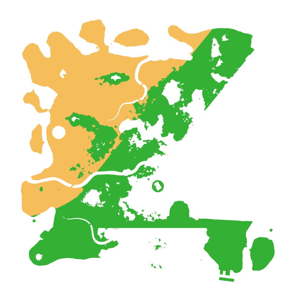 Biome Rust Map: Procedural Map, Size: 4100, Seed: 16527916