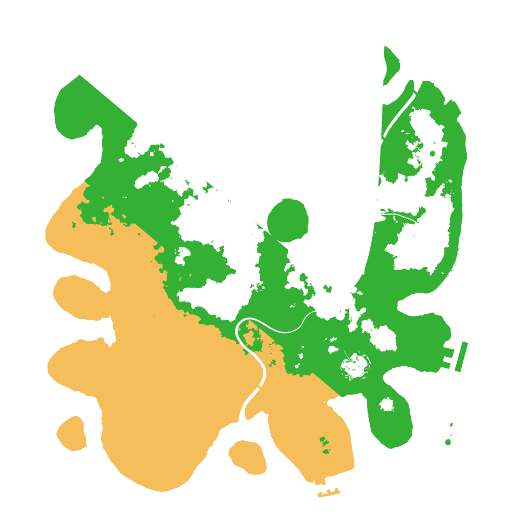 Biome Rust Map: Procedural Map, Size: 3500, Seed: 1610667674