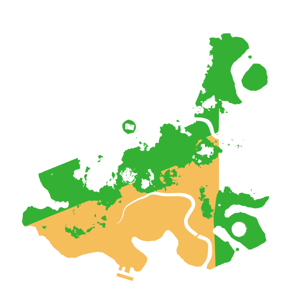 Biome Rust Map: Procedural Map, Size: 3500, Seed: 131752113