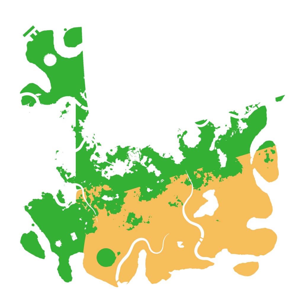 Biome Rust Map: Procedural Map, Size: 4300, Seed: 36555166